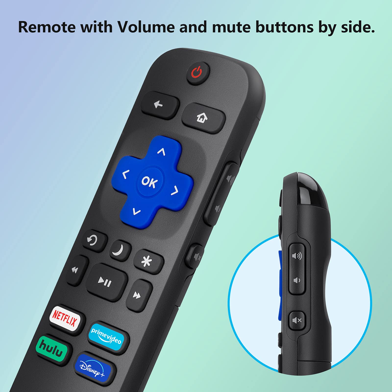 Gazdag Remote Control Compatible for Hisense-TCL-Onn-Sharp-Roku TV ...