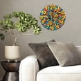thumbnail image 4 of Colorful Gear Clock Wall Art Home Decor 10-Inch Silent Wooden Wall Clock, Battery Operated (AA Batteries Not Included), Artistic Home Decor, 4 of 8