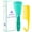 Green, variant on Detangle Hair Brush Comb Set for Adults Kids Kinky Curly Wavy Wet Dry Hair Afro American Type 3a-4c, Comfortable Grip(Purple)