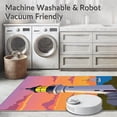 thumbnail image 5 of ODIKA 5'x7' Machine Washable Non-Slip Area Rug, Maritime Navigation Signal Crochet Hook Cushion Making Preprinted High Traffic Rug, Blue, 619066, 5 of 7