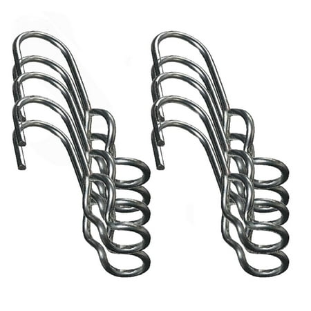 

SJ Hooks 10 Piece Set Rubber Rope Hooks Double Eye Hooks TRRSJ For Canvas/Tarp