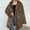 Green, variant on Jacenvly Womens Winter Coats Leopard Print Plush Jacket Thickened Warm Long Sleeve Outerwear Hoodlies Pocket Jacket Casual Trendy Long Tops