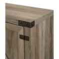 thumbnail image 3 of 70" Wood Modern Farmhouse Barn Door TV Stand - Gray Wash, 3 of 10