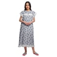 thumbnail image 2 of Moomaya WoMen's Short Sleeve Nightdress For Ladies Printed Cotton Nightwear, 2 of 6