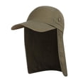 thumbnail image 3 of Unisex Fishing Hat Sun Visor Cap Hat Outdoor UPF 50 Sun Protection with Removable Ear Neck Flap Cover for Hiking Fishing Caps  Baseball Cap with Removable Neck Flap Portable for Men Women Golf Hiking, 3 of 8