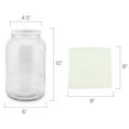 thumbnail image 6 of Cornucopia Brands 1 Gallon Glass Kombucha Jar w/Cotton Cloth Cover & Plastic Lid for Storage after Brewing, 6 of 10