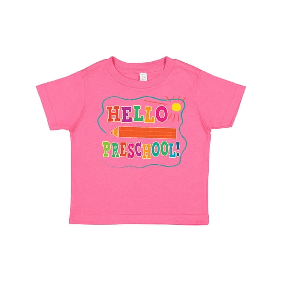 Inktastic Hello Preschool 1st Day of School Boys or Girls Toddler T-Shirt
