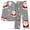 Gray, variant on Tnhcen Cozy Christmas Print Pajamas Women's Button-Up Top Pjs Set Nightwear Comfortable Home Clothes for Holiday Lounging S-2XL