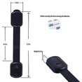 thumbnail image 4 of Cerraduras de seguridad a prueba de niños - Cerradura de gabinete a prueba de bebés, negro, 11 Feliz Sencillez, 4 of 5