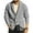 Gray, variant on Dellytop Mens Shawl Collar Button Down Open Front Cable Knitted Ribbed Cardigan Sweaters