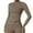 Khaki, variant on Plus Size Women's Seamless Ribbed Two Piece Workout Set with Zip Jacket and High Waisted Yoga Leggings