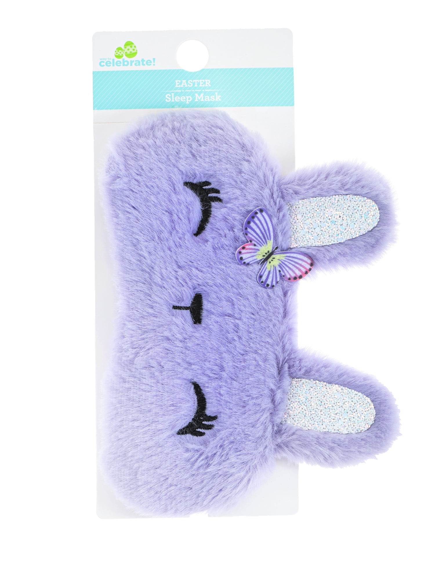 Way to Celebrate Easter Purple Bunny Facemask, 1 Piece