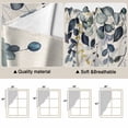 thumbnail image 5 of Blue Grey Eucalyptus Swag Valances for Windows 2 Pack, Kitchen Window Curtains 36 Inch Length, Farmhouse Weeping Leaves on Linen Privacy Swag Curtains for Living Room/Bathroom with Rod Pocket 36"x36", 5 of 8