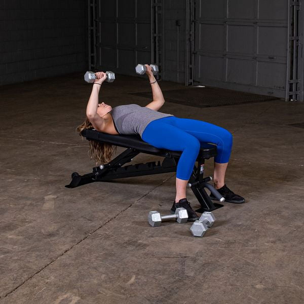 Body-Solid Pro Clubline (SFID325B) Adjustable Bench for Power Racks and Dumbbell Curls, Home and Commercial Gym