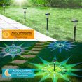thumbnail image 4 of Luces solares dinámicas para paisaje, luces enchufables de tierra, luces LED impermeables para jardín, 2 uds., 4 of 5