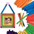 thumbnail image 6 of Kids Child Natural Multi-Color Wooden Popsicle Sticks DIY Crafts Puzzle Toy Gift, 6 of 7