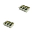 thumbnail image 4 of Matsuzay Molde de silicona para cubitos de hielo, portátil, reutilizable, antiadherente, Flexible, resistente al calor, 6 rejillas, accesorios para hacer Verde 2piezas Matsuzay CBP490732, 4 of 5