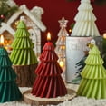 thumbnail image 2 of MOMOJIA Holiday Aromas Candle Christmas Tree Shape Natural Plant Wax Home Decoration Gift, 2 of 12
