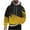 Yellow, variant on ZCFZJW 3D Color Block Pattern Graphic Hoodie Tops for Men Casual Fall Long Sleeve Drawstring Hooded Pullover Sweatshirts Trendy Cotton Outwear Coat with Pocket Blue L