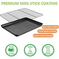 thumbnail image 3 of Nonstick Baking Sheet with Rack Set x x Cookie Sheet Baking Pan with Cooling Rack for Oven Commercial Grade & Easy to Clean, 3 of 7