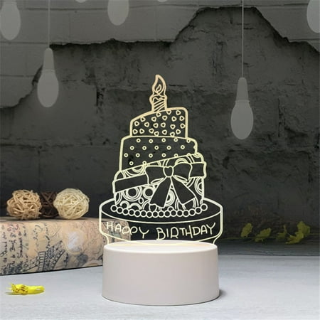 

New 2025 kitchen gadgets clearance USB Acrylic Night Light LED Table Desk Bedroom Decor Gift Warm White Lamp