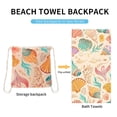 thumbnail image 2 of Sand Cloud Towel Bag, Beach Towel Bag 2 in 1 Convertible Towel and Backpack, Quick-Dry Microfiber Sand-Repelling Packable Bath Towel with Storage Pocket for Beach Pool Travel Camping, 2 of 4