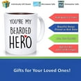 thumbnail image 3 of Hero Coffee Mug, Novelty Coffee Mug, Coffee Lover Gift, Bearded Coffee Mug, Valentine Day Gift, Dishwasher Safe Mug, Gift For Boyfriend, Novelty Coffee Mugs 11oz, 15oz Mug, 3 of 4