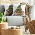 thumbnail image 5 of Ambesonne Christmas Throw Pillow Cover 2 Pack, Christmas Tree Style, 20", Red Green Yellow, 5 of 7