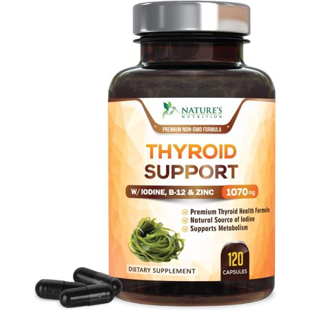 Nature's Nutrition Thyroid Support Supplement, 1070 mg, 120 Ct.