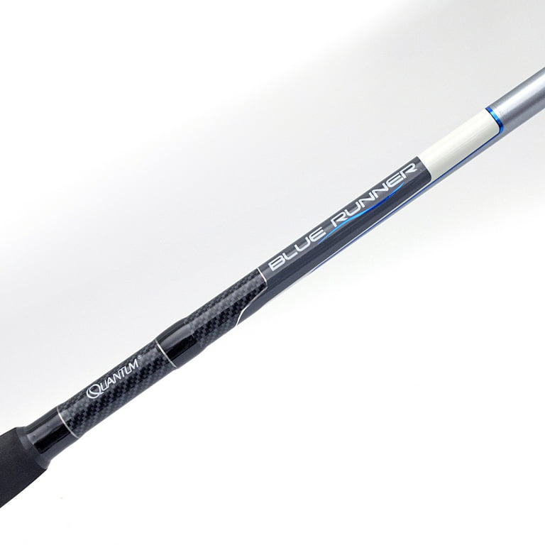 Quantum Blue Runner Spinning Fishing Rod, 8-Foot 2-Piece Rod 