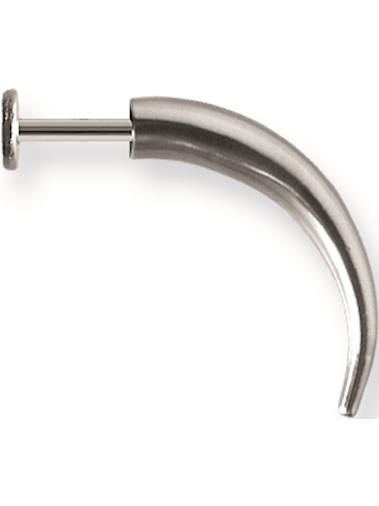 SGSS Labret w Talon 14G (1.6mm) 5/16 (8mm) Long Labret w 25mm long Curv ...