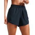 thumbnail image 1 of Shorts CRZ YOGA para correr de talle medio 13 cm secado rápido azul marino, 1 of 6