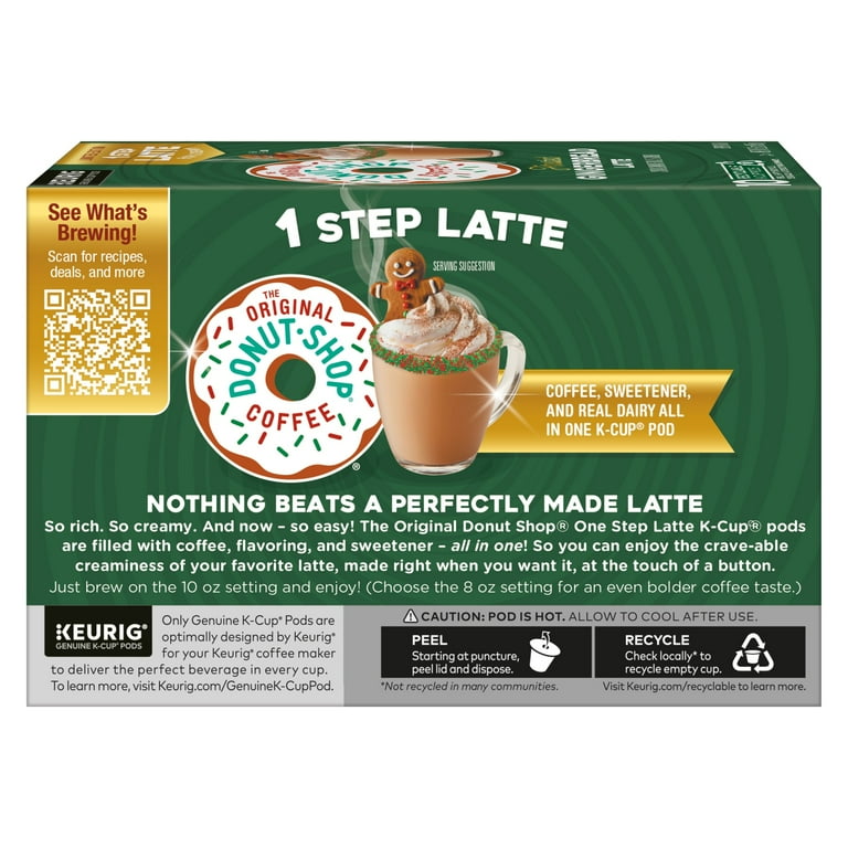 The Original Donut Shop, Frosted Gingerbread One Step Latte K-Cup