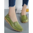 thumbnail image 5 of Fangasis Women Loafers Breathable Casual Shoes Comfort Flats Walking Non-Slip Nurse Shoe Grass Green 7.5, 5 of 5