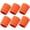 Orange, variant on TELOLY 6Pcs Wrist Bands Strong Sweat Absorption Sweat Band Breathable Wrist Wraps,Big Red
