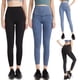 thumbnail image 2 of Mujeres Stretch Legging Slim Fit Cintura alta Danza Yoga Crop, 2 of 8