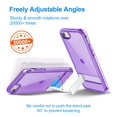 thumbnail image 5 of JETech Kickstand Case for iPhone SE 3/2 (2022/2020 Edition), iPhone 8/7, 4.7-Inch, Support Wireless Charging, Slim Shockproof Bumper Phone Cover, 3-Way Metal Stand (Purple), 5 of 7