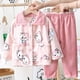 thumbnail image 1 of Pijamas de franela para niñas, forro polar grueso de invierno, ropa de casa de vellón coral para niñas, traje de otoño e invierno para niños, 1 of 6