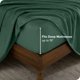 thumbnail image 4 of Juego de Sábanas de Felpa de Microfibra Ultra Suave Bare Home Bolsillo Profundo Tamaño Twin XL Verde Bosque, 4 of 7