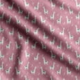 thumbnail image 1 of Soimoi Llama Alpaca Print,Cotton Cambric, Quilting Fabric Sold by The Yard 42 Inch Wide, Medium Weight Cotton Fabric, SewingSupplies,Pink & White, 1 of 5