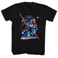 thumbnail image 1 of Mega Man T-shirt à Manches Courtes pour Adulte Gaming Collage Orange Beam, 1 of 2