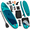 blue green, variant on Lemon Green Inflatable Stand Up Paddle Board, 350lbs Capacity, Beginner-Friendly Water Sport