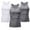 2Gray+1White, variant on GERsome Men's 3 Packs Quick Dry Workout Tank Tops Gym Muscle Tee Fitness Bodybuilding Sleeveless T Shirts M-3XL