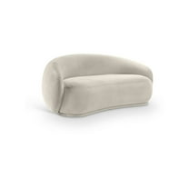 Meridian Furniture Emery Cream Velvet Loveseat