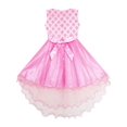 thumbnail image 3 of Girls Dress Hi-lo Maxi Princess Tulle Overlay Party Pink 12, 3 of 4