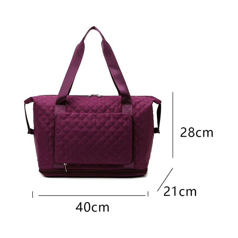 Weekender Bags for Women, Gym Bag Travel Duffle Overnight Bag for Travel  Essentials, Large Hospital Bag for Labor and Delivery,Purple red,Purple  red，G11258 