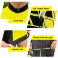 thumbnail image 2 of Sponeed Mens Bike Shirts Short Sleeve Cycling Jersey Men 3 Rear Pocket Yellow M, 2 of 7