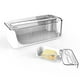 thumbnail image 4 of Injueey Caja de mantequilla para mantequilla, nueces y queso - Mantequillera organizada en la cocina con tapa y cuchillo Mostrada, 4 of 6