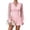Pink, variant on Lace Jumpsuit for Women Dressy Long Sleeve V-Neck Tunic Waist Pleated Solid Color Elegant Short Pants Business Rompers for Working Casual Pink S-2XL