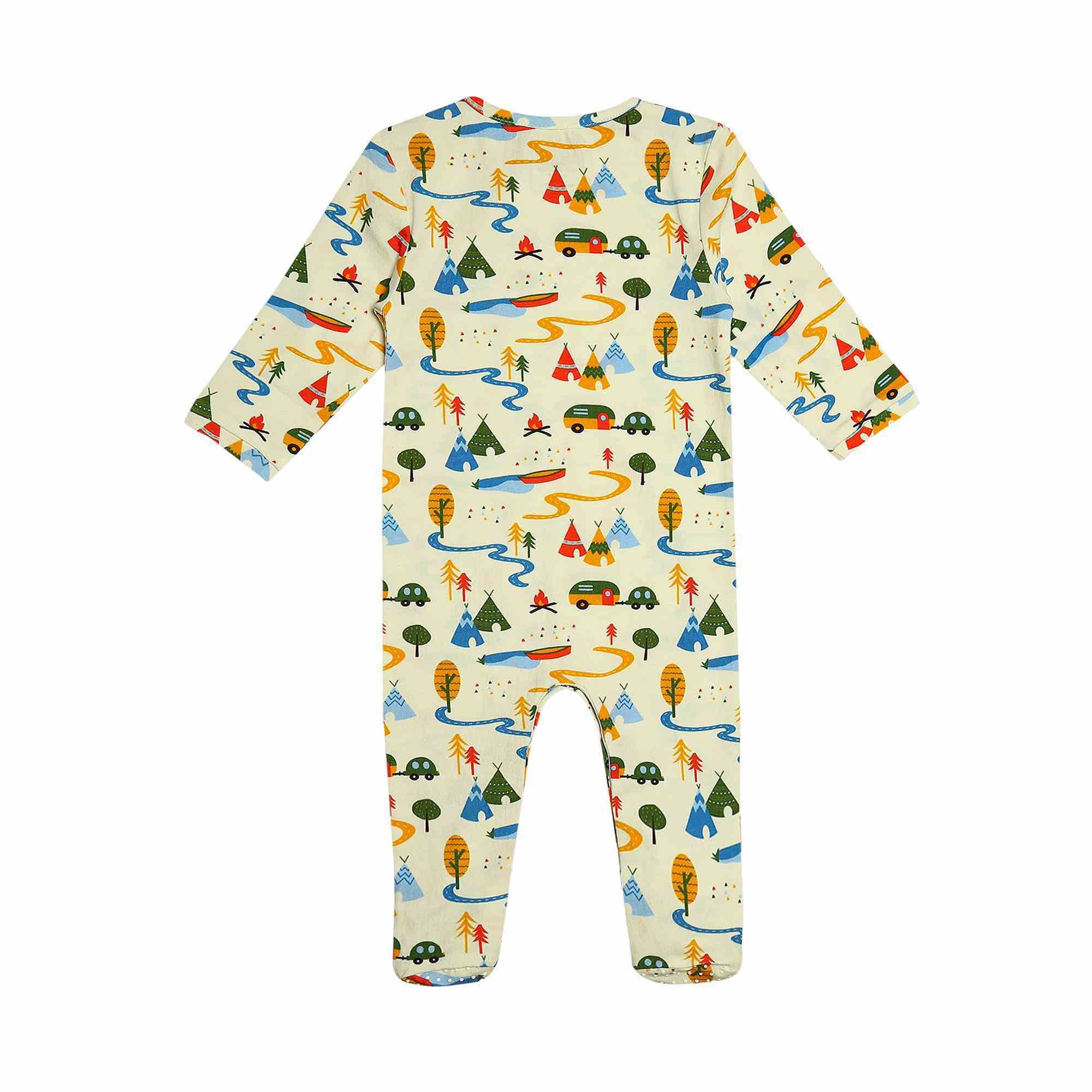 Ola! Otter Baby Romper with Footies | Cozy Cotton Footed Sleeper romper | Organic Cotton | Sustainable| Onesie |